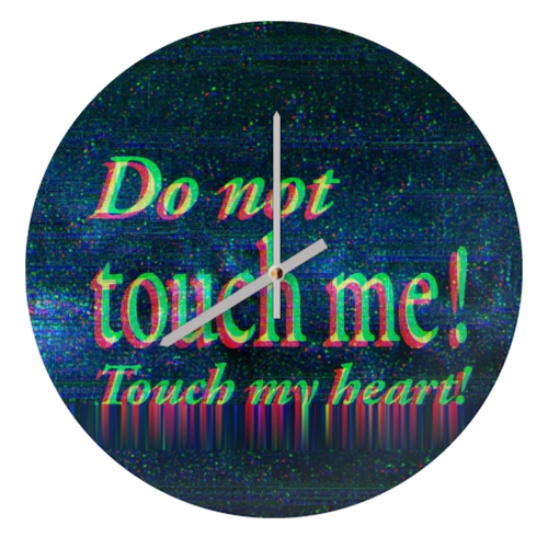 Do not touch me! - quirky wall clock by DejaReve