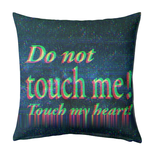 Do not touch me! - designed cushion by DejaReve