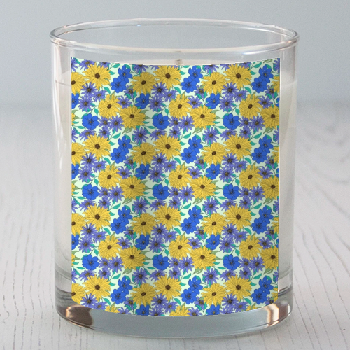Bright Florals - scented candle by Kayleigh Mace