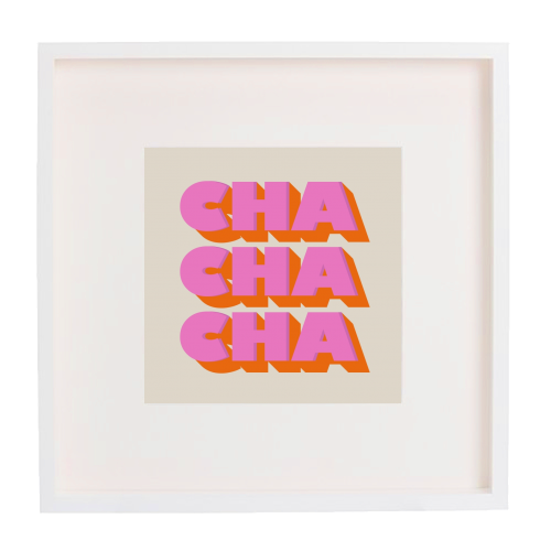 CHA CHA CHA - framed poster print by Ania Wieclaw
