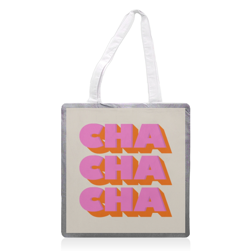 CHA CHA CHA - printed tote bag by Ania Wieclaw