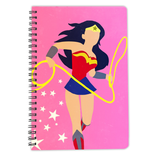 DC Universe - Wonder Woman. - personalised A4, A5, A6 notebook by Danny Welch