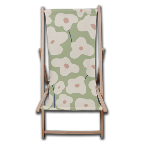Flower Field - canvas deck chair by Move Studio