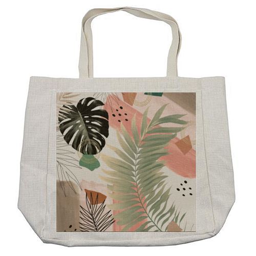 Palm Leaf Summer Glam #1 #tropical #decor #art - cool beach bag by Anita Bella Jantz