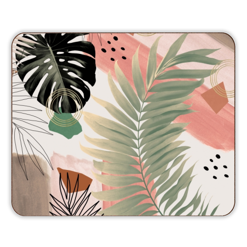 Palm Leaf Summer Glam #1 #tropical #decor #art - designer placemat by Anita Bella Jantz
