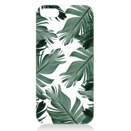 Tropical Banana Leaves Pattern #3 #tropical #decor #art - unique phone case by Anita Bella Jantz