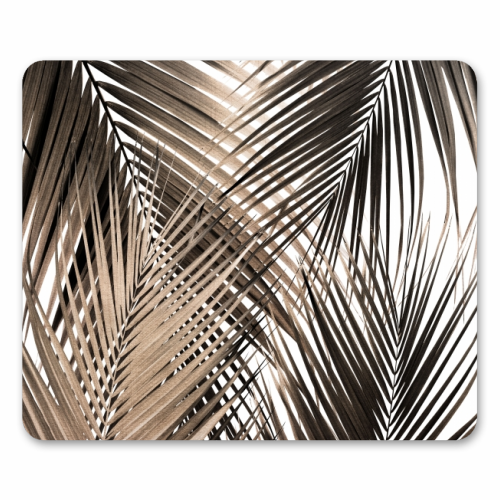Golden Brown Palm Leaves Dream - Cali Summer Vibes #1 #tropical #decor #art - funny mouse mat by Anita Bella Jantz