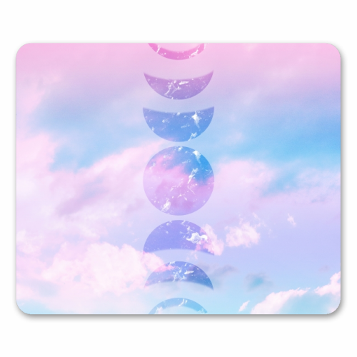 Unicorn Pastel Clouds Moon Phases #1 #decor #art - funny mouse mat by Anita Bella Jantz