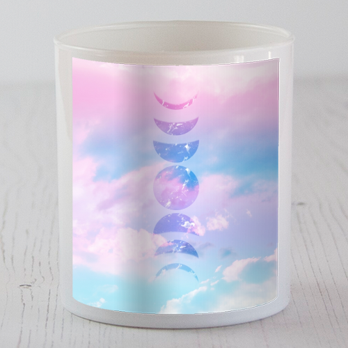 Unicorn Pastel Clouds Moon Phases #1 #decor #art - scented candle by Anita Bella Jantz