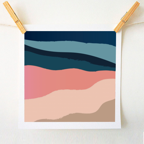 Mountain Range - A1 - A4 art print by The Native State