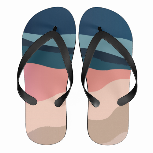 Mountain Range - funny flip flops by The Native State