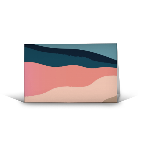 Mountain Range - funny greeting card by The Native State