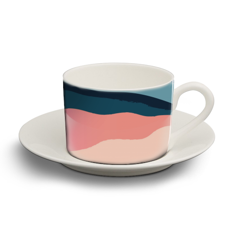 Mountain Range - personalised cup and saucer by The Native State