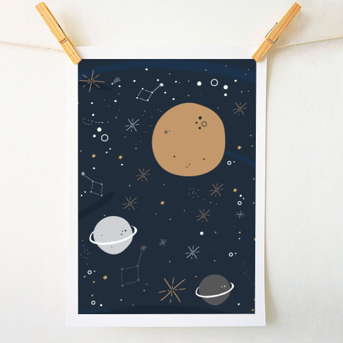 Space - A1 - A4 art print by The Native State