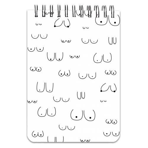 Boobs - personalised A4, A5, A6 notebook by The Native State