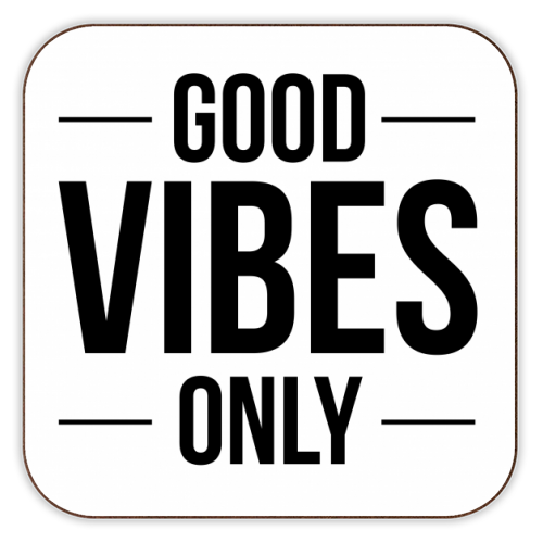 Good Vibes Only - personalised beer coaster by The Native State