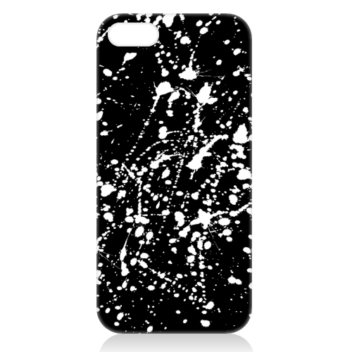 Splat Black - unique phone case by Emeline Tate