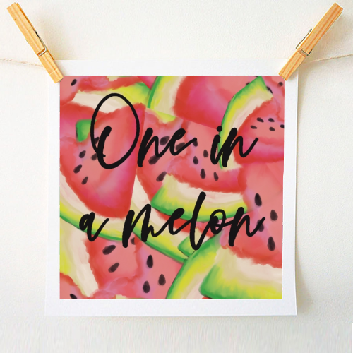 One in a melon - A1 - A4 art print by Cheryl Boland