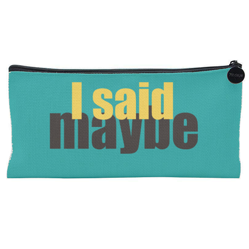 Wonderwall quote - flat pencil case by Cheryl Boland