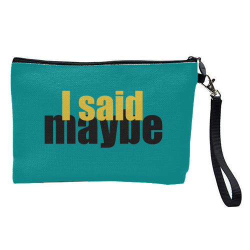 Wonderwall quote - pretty makeup bag by Cheryl Boland