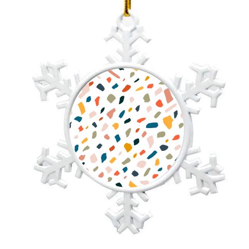 Terrazzo - snowflake decoration by Uma Prabhakar Gokhale