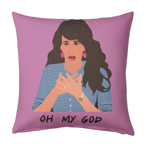 Janice from Friends - designed cushion by Cheryl Boland
