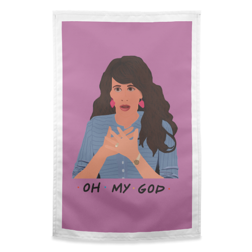 Janice from Friends - funny tea towel by Cheryl Boland