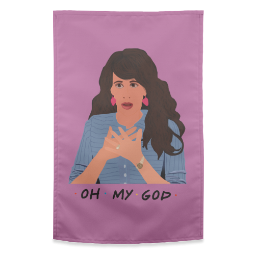 Janice from Friends - funny tea towel by Cheryl Boland