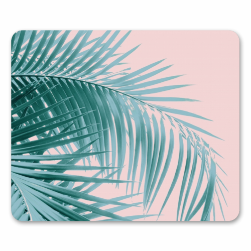 Palm Leaves Blush Summer Vibes #3 #tropical #decor #art - funny mouse mat by Anita Bella Jantz