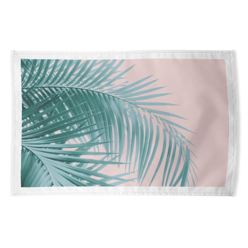 Palm Leaves Blush Summer Vibes #3 #tropical #decor #art - funny tea towel by Anita Bella Jantz