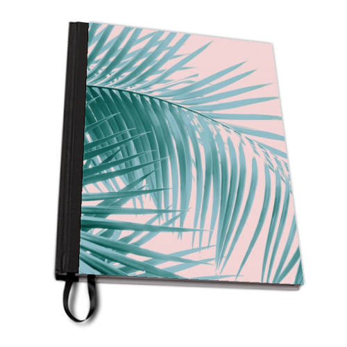 Palm Leaves Blush Summer Vibes #3 #tropical #decor #art - personalised A4, A5, A6 notebook by Anita Bella Jantz