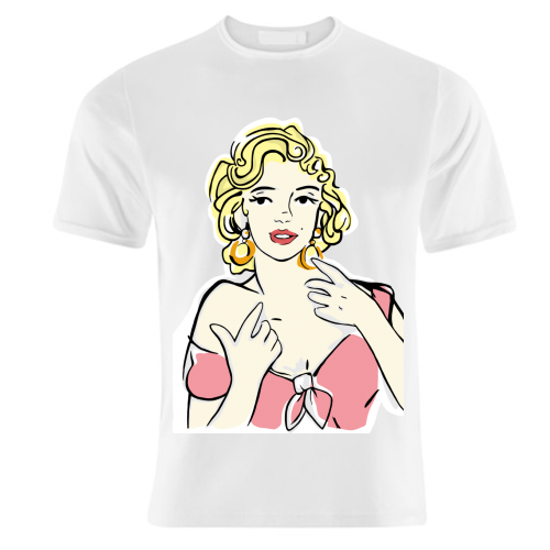 Marilyn - unique t shirt by Bec Broomhall
