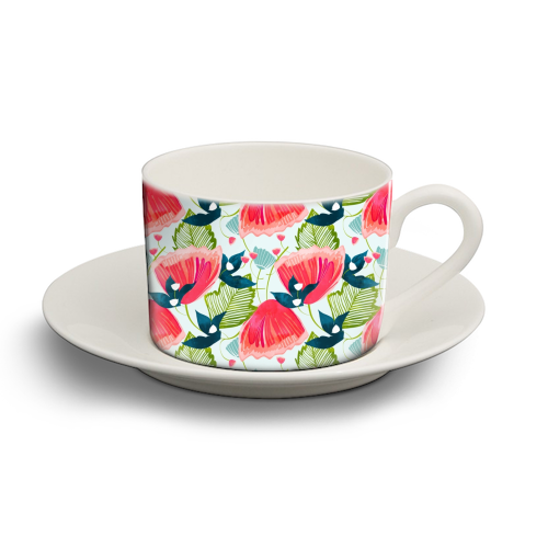 Botanica II - personalised cup and saucer by Uma Prabhakar Gokhale