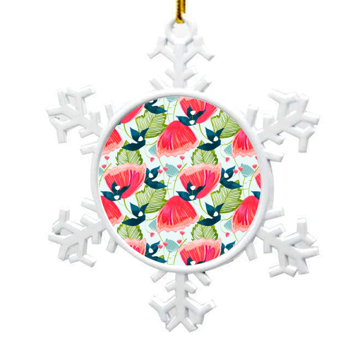 Botanica II - snowflake decoration by Uma Prabhakar Gokhale