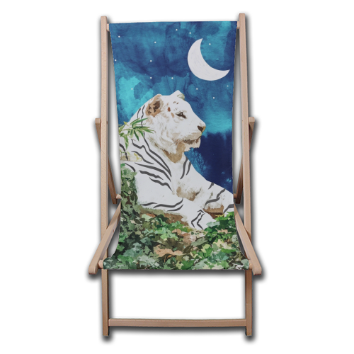 Moonbath - canvas deck chair by Uma Prabhakar Gokhale