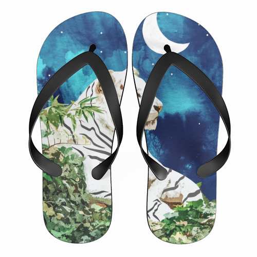 Moonbath - funny flip flops by Uma Prabhakar Gokhale