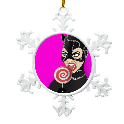 catwoman - snowflake decoration by ainsley wilson