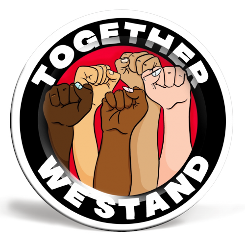 Together We Stand - ceramic dinner plate by Alice Palazon