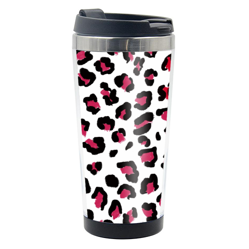 Red leopard print - photo water bottle by Cheryl Boland