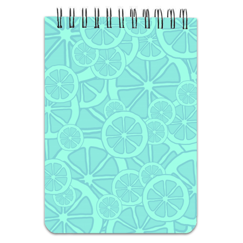 Blue fruit slices - personalised A4, A5, A6 notebook by Cheryl Boland