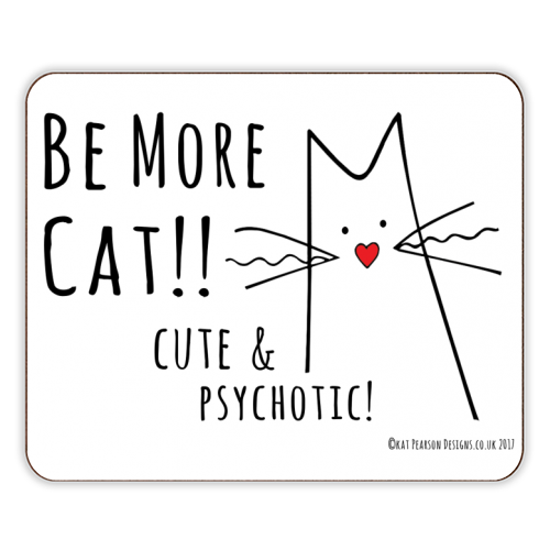 Be More Cat - designer placemat by Kat Pearson