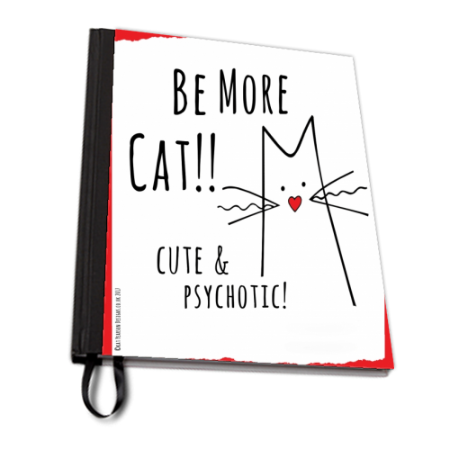 Be More Cat - personalised A4, A5, A6 notebook by Kat Pearson