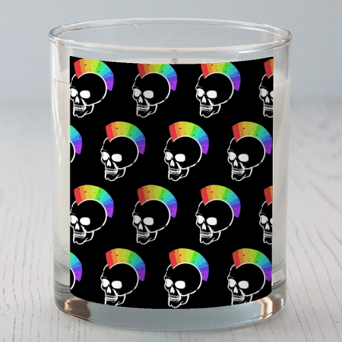 Rainbow Skulls - scented candle by Alice Palazon