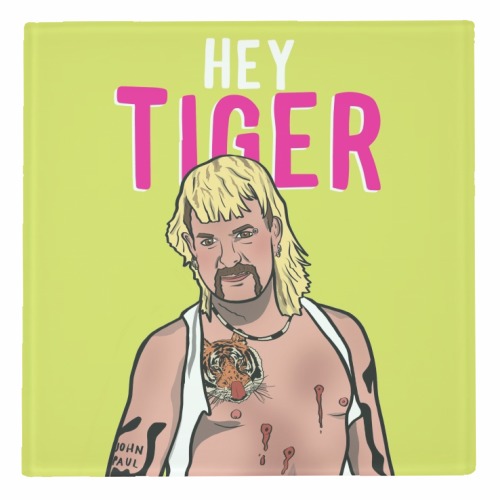 Hey Tiger - personalised beer coaster by Niomi Fogden