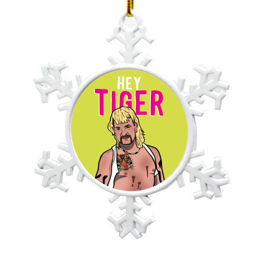 Hey Tiger - snowflake decoration by Niomi Fogden