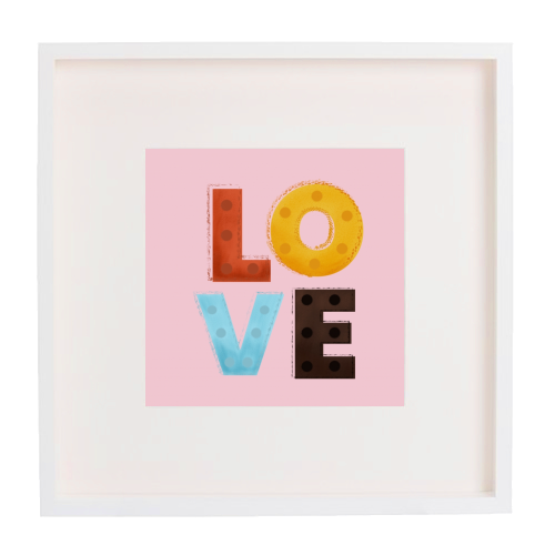 LOVE - framed poster print by Ania Wieclaw