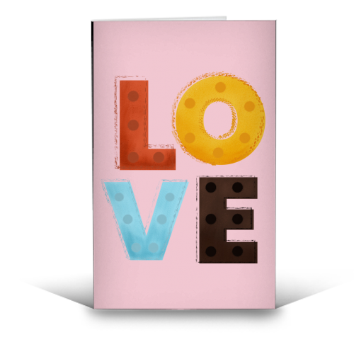 LOVE - funny greeting card by Ania Wieclaw