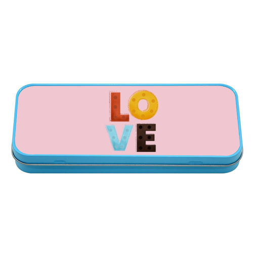 LOVE - tin pencil case by Ania Wieclaw
