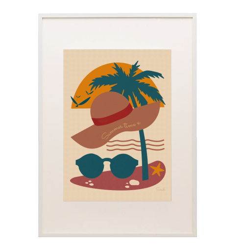 Summer time - framed poster print by Sarah Dyson