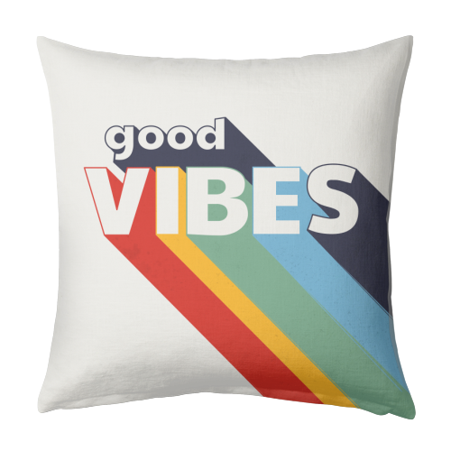 GOOD VIBES - designed cushion by Ania Wieclaw